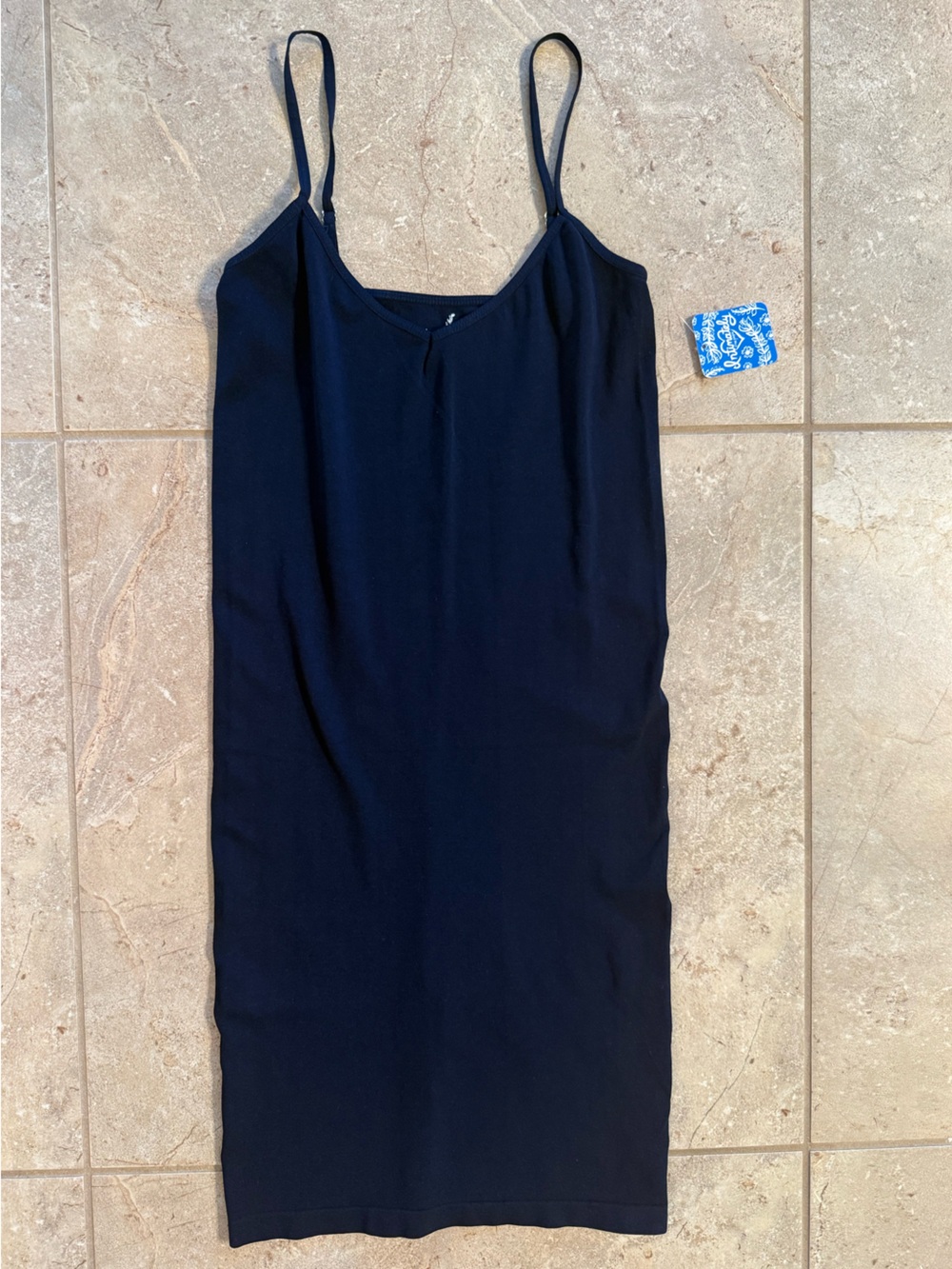 NWT Free People Seamless Mini Slip Dress. Size XS\S. Navy Blue - Picture 7 of 10